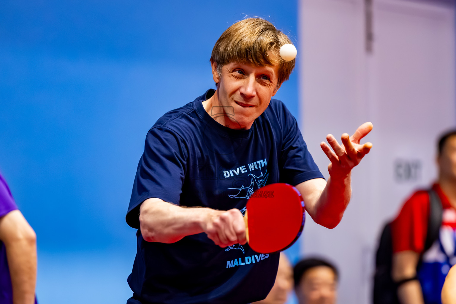 Day 2 of 1st Thoddoo Masters Table Tennis Tournament was held on Friday, 22nd August 2025 in AA Thoddoo, Maldives. Photos: Nausham Waheed / images.mv