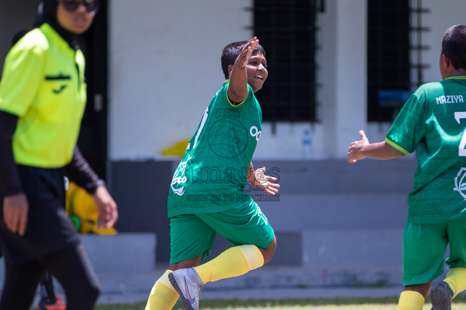 Day 3 of MILO Academy Championship 2024 - U12 was held at Henveiru Grounds in Male', Maldives on Saturday, 6th July 2024. Photos: Mohamed Mahfooz Moosa / images.mv