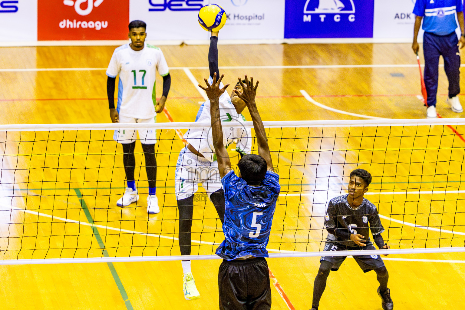 Finals of Interschool Volleyball Tournament 2024 was held in Social Center at Male', Maldives on Friday, 6th December 2024. Photos: Nausham Waheed / images.mv