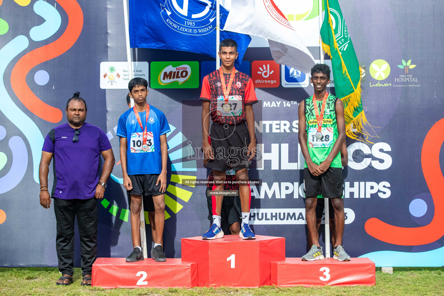 Day three of Inter School Athletics Championship 2023 was held at Hulhumale' Running Track at Hulhumale', Maldives on Tuesday, 16th May 2023. Photos: Nausham Waheed / images.mv