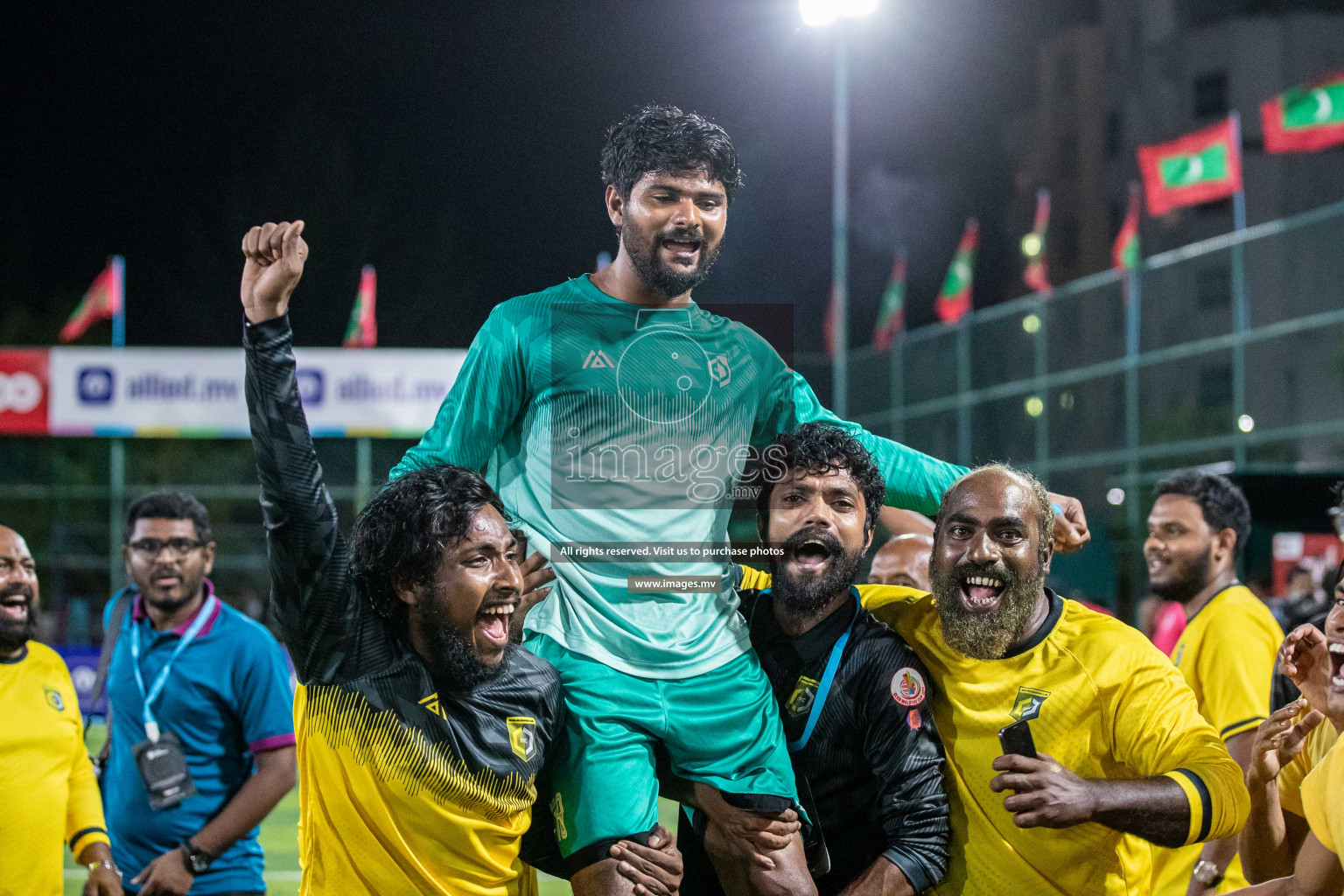 Team FSM Vs Prisons Club in the Semi Finals of Club Maldives 2021 held in Hulhumale, Maldives on 15 December 2021. Photos: Shuu Abdul Sattar / images.mv