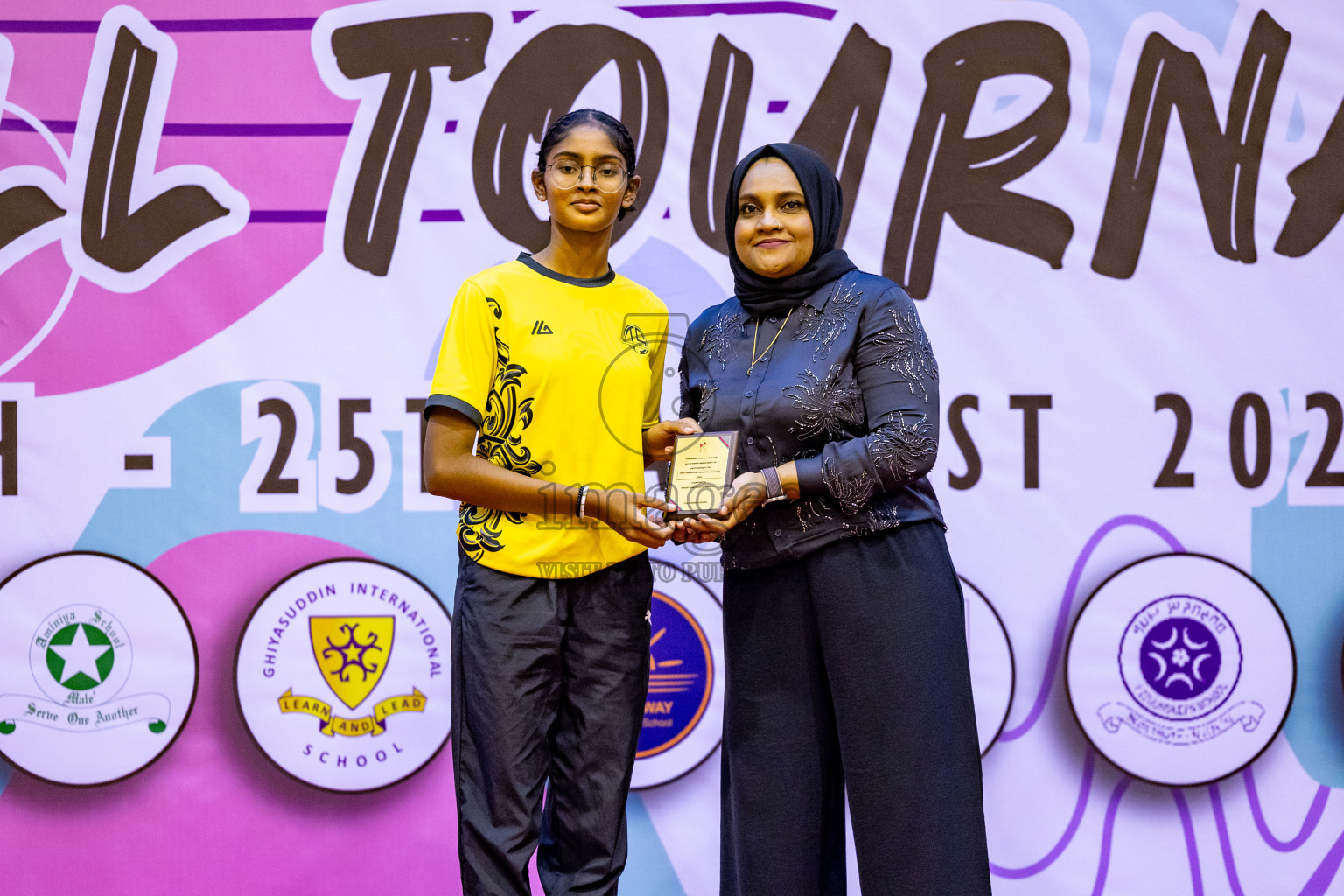 Closing Ceremony of Inter-school Netball Tournament held in Social Center at Male', Maldives on Monday, 26th August 2024. Photos: Hassan Simah / images.mv