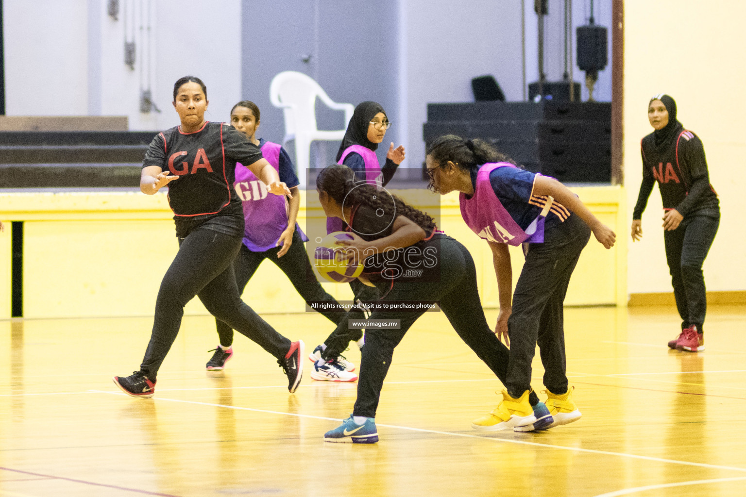 Kulhudhuffushi Youth & R.C vs Shining Star Sports Club in the Semi Finals of Milo National Netball Tournament 2021 held on 3 December 2021 in Male', Maldives, photos by Maanish