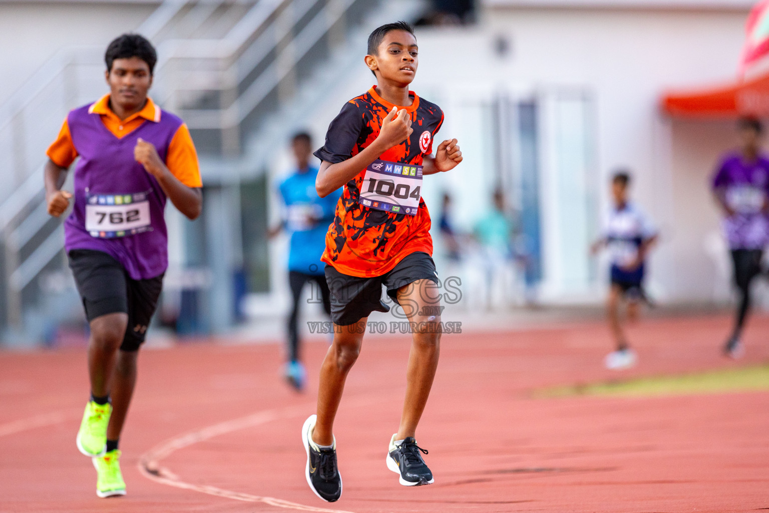 Day 1 of MWSC Interschool Athletics Championships 2024 held in Hulhumale Running Track, Hulhumale, Maldives on Saturday, 9th November 2024. Photos by: Ismail Thoriq / Images.mv