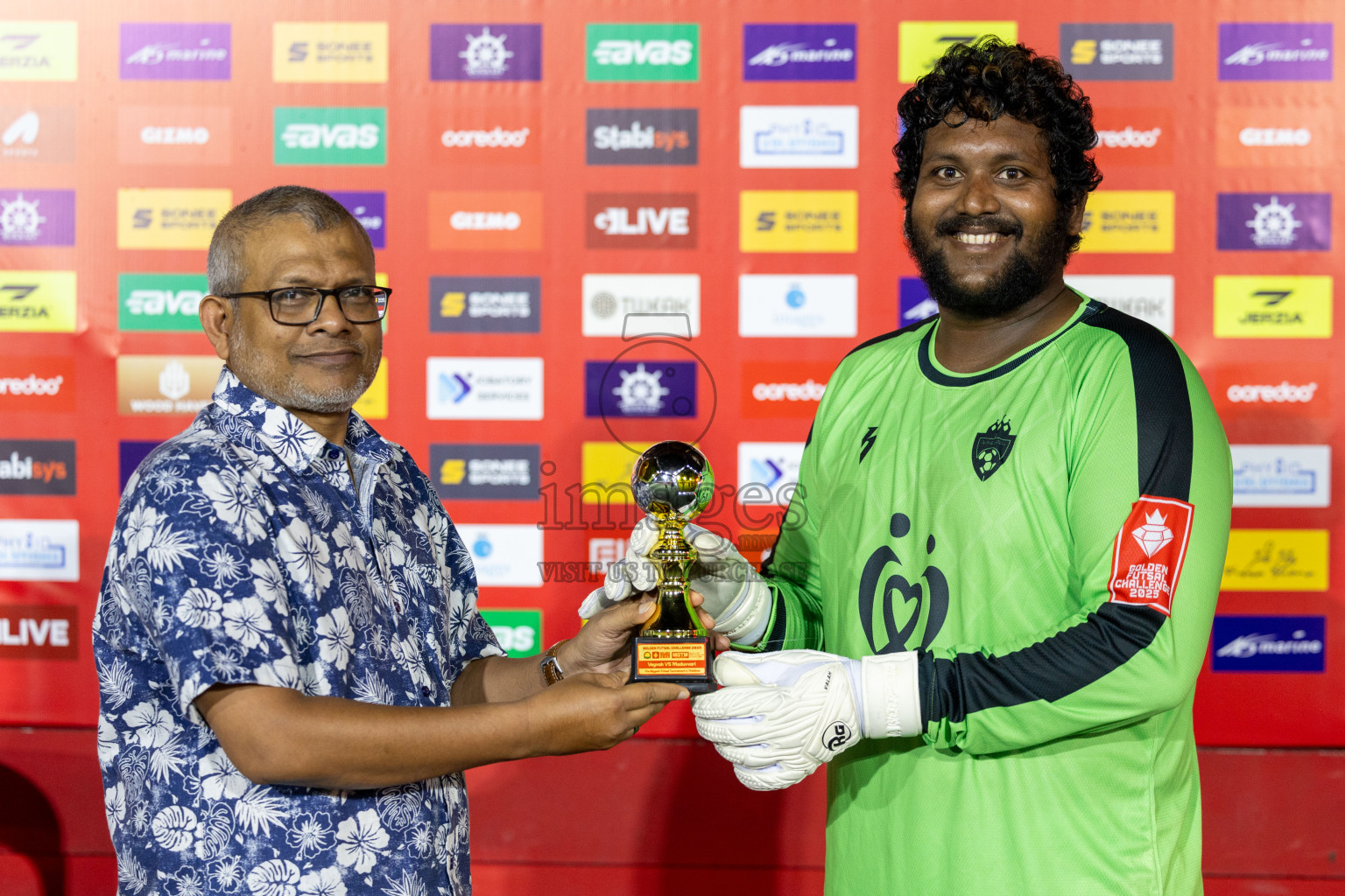 M. Veyvah vs M. Maduvvari in Day 12 of Golden Futsal Challenge 2025 was held on Thursday, 16th January 2025, in Hulhumale', Maldives Photos: Mohamed Mahfooz Moosa / images.mv
