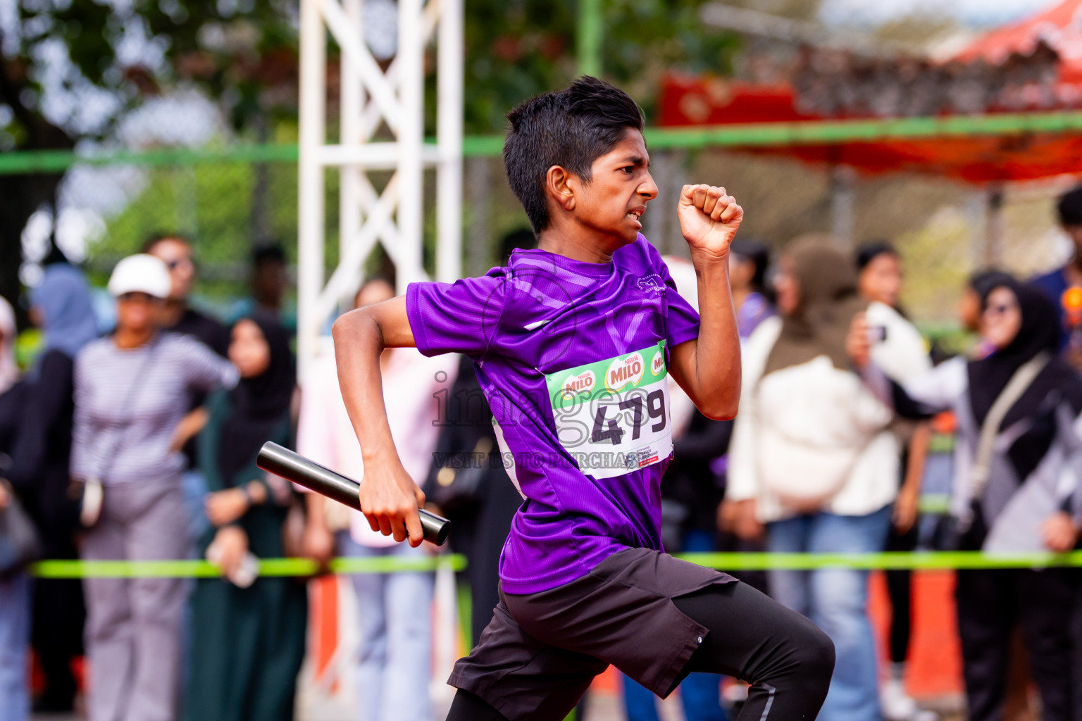 Day 6 of Inter-school Athletics Championship 2025 held in Ekuveni Synthetic Track, Male', Maldives on Sunday, 12th October 2025. Photos by: Nausham Waheed / Images.mv