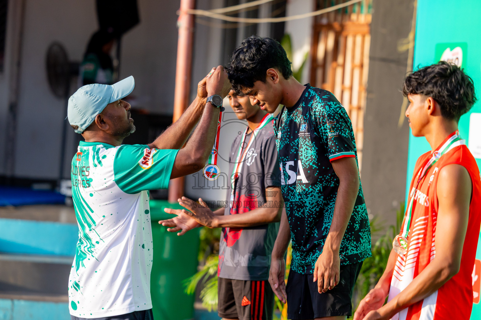 Day 3 of 12th Milo Association Championships was held in Ekuveni Track at Male', Maldives on Saturday, 26th April 2025. Photos: Nausham Waheed / images.mv