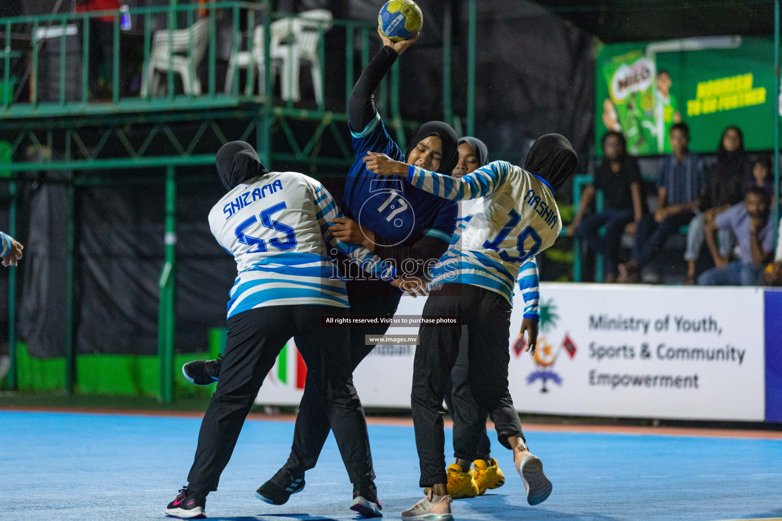 Quarter Final of 7th Inter-Office/Company Handball Tournament 2023, held in Handball ground, Male', Maldives on Friday, 20th October 2023 Photos: Nausham Waheed/ Images.mv