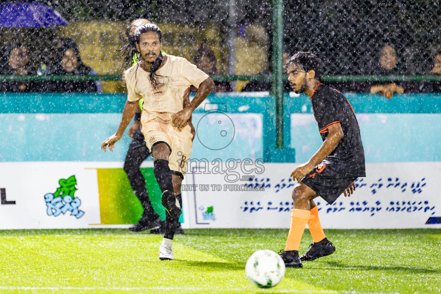 The Dee Ess Kay vs Dee Cee Jay Sc in Day 3 of Laamehi Dhiggaru Ekuveri Futsal Challenge 2025 was held on Saturday, 26th July 2025, at Dhiggaru Futsal Ground, Dhiggaru, Maldives Photos: Areef Adam / images.mv