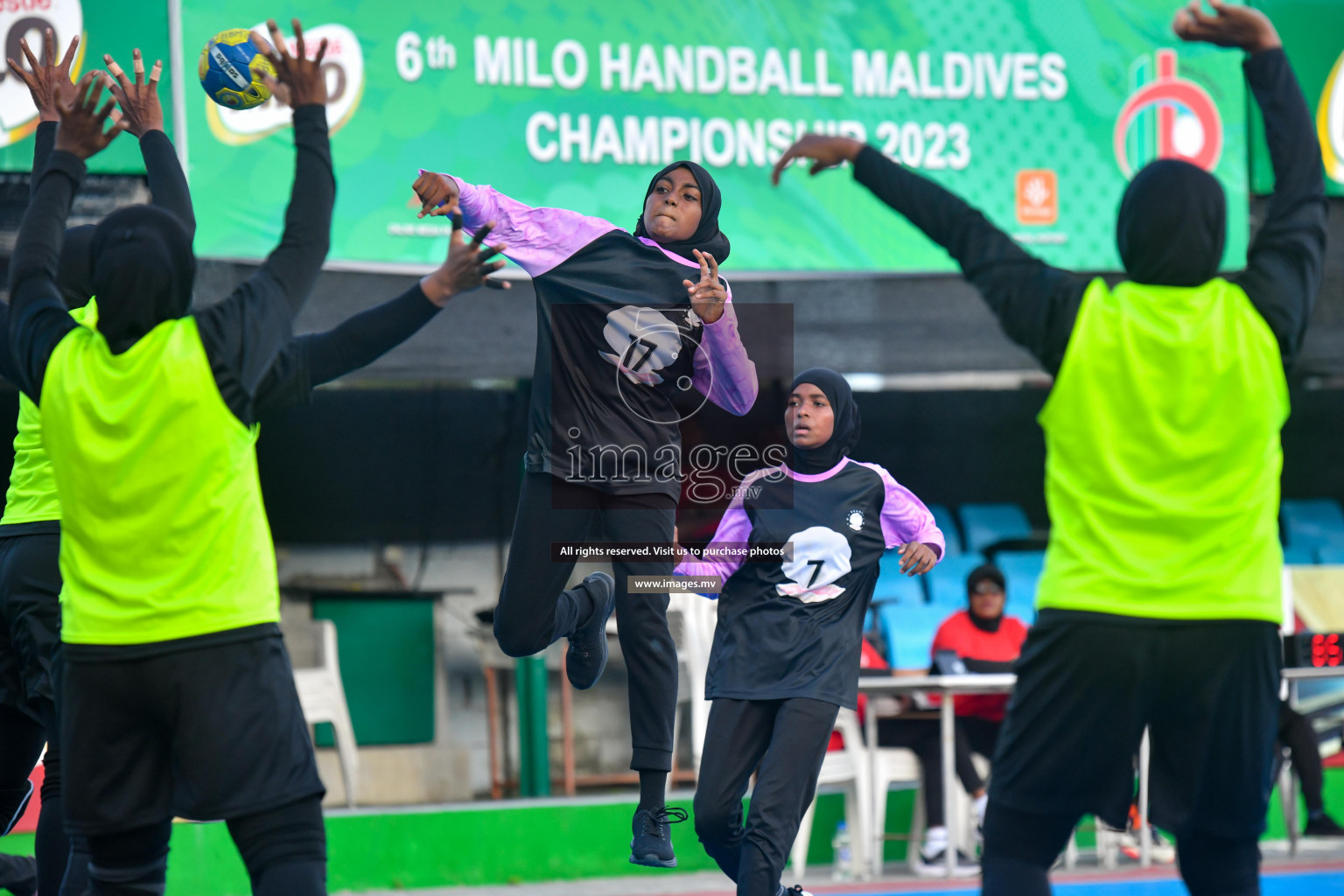 Day 8 of 6th MILO Handball Maldives Championship 2023, held in Handball ground, Male', Maldives on 27th May 2023 Photos: Nausham Waheed/ Images.mv