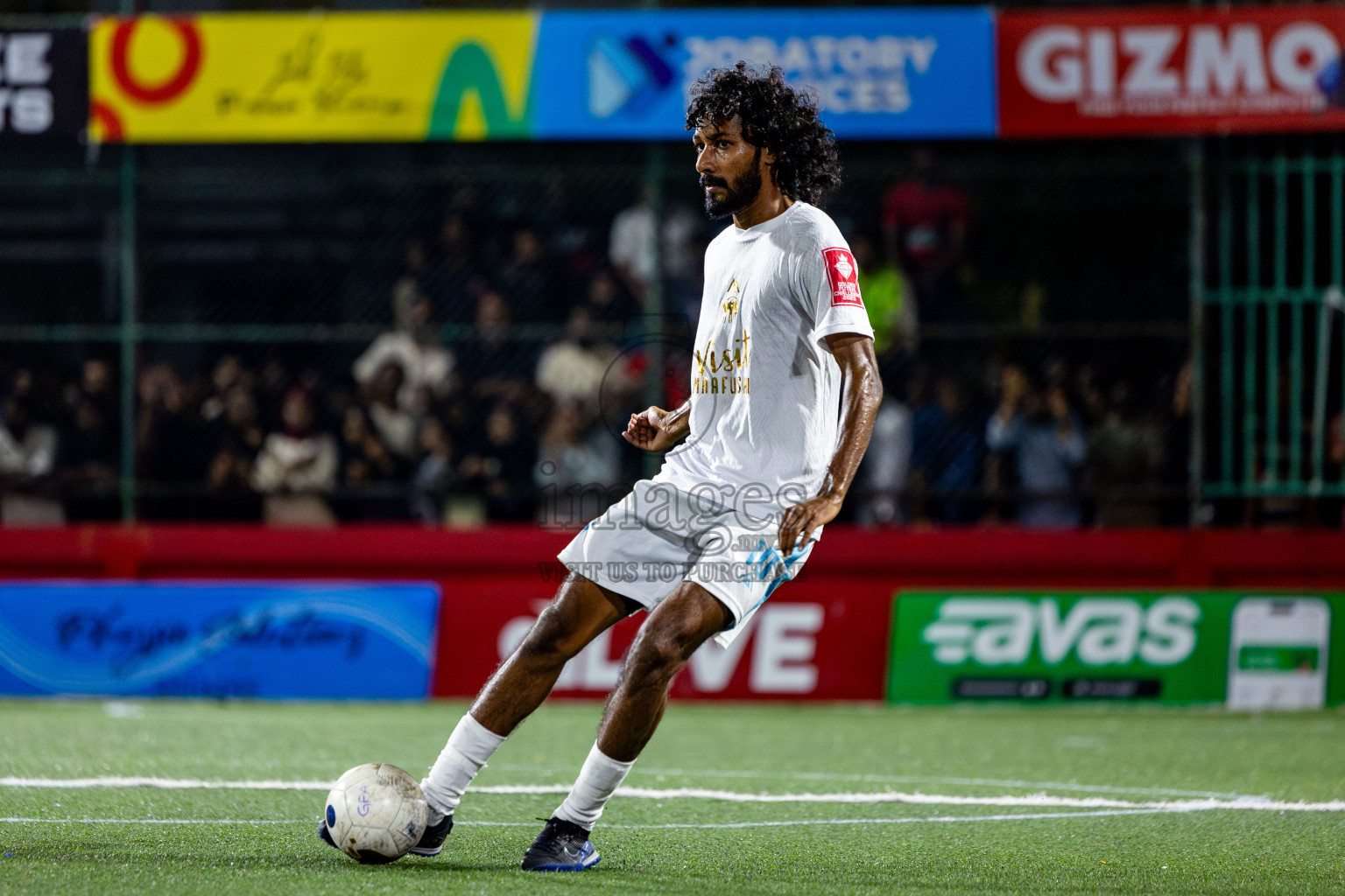 K Maafushi vs K Kaashidhoo in Kaafu Atoll Finals Day 27 of Golden Futsal Challenge 2025 was held on Friday , 31st January 2025, in Hulhumale', Maldives. Photos: Nausham Waheed / images.mv
