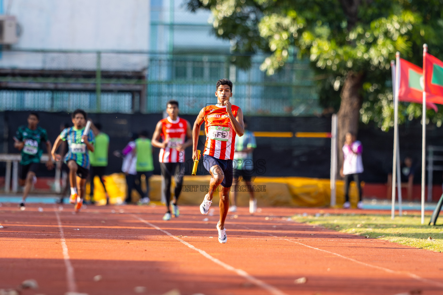 Day 2 of 12th Milo Association Championships was held in Ekuveni Track at Male', Maldives on Friday, 25th April 2025. Photos: Ismail Thoriq / images.mv