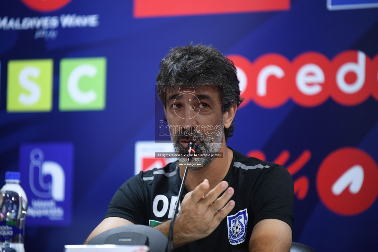 Match Day 3, Pre-match Press Conference of SAFF Championship 2021 held on 06th October 2021 at Galholhu National Stadium, Male', Maldives