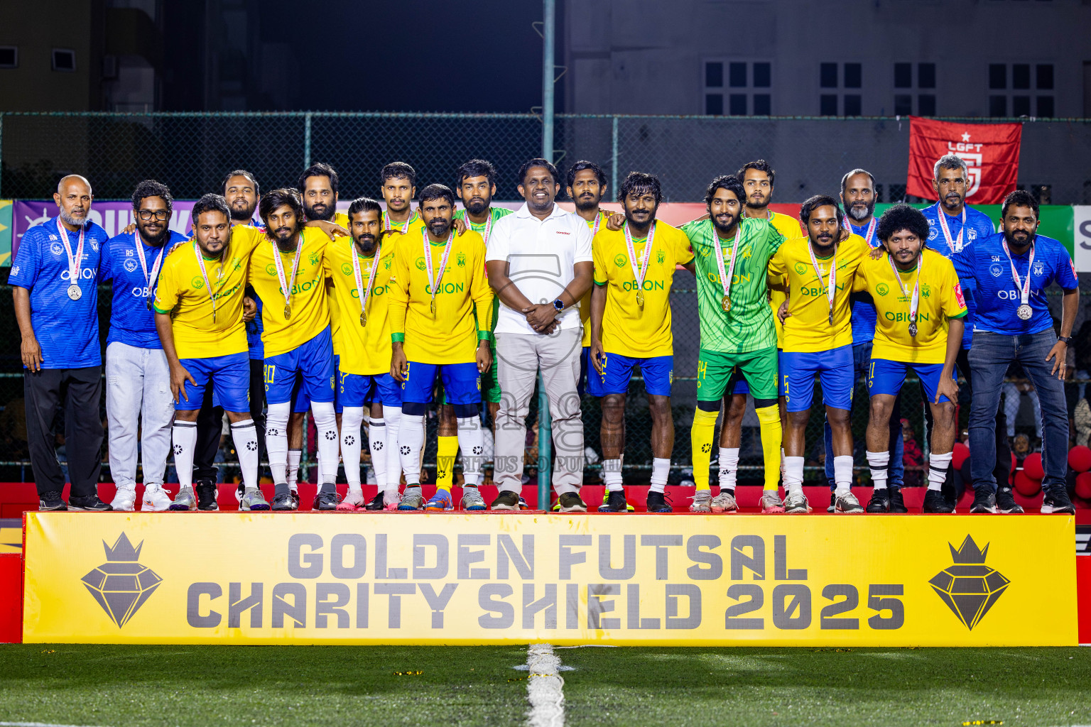 Opening of Golden Futsal Challenge 2025 with Charity Shield Match between L.Gan vs B.Eydhafushi was held on Saturday, 4th January 2025, in Hulhumale', Maldives Photos: Nausham Waheed , Ismail Thoriq / images.mv