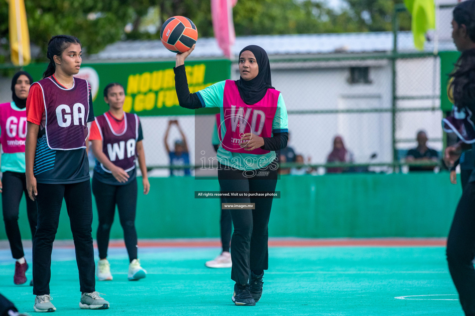 Day 6 of 20th Milo National Netball Tournament 2023, held in Synthetic Netball Court, Male', Maldives on 4th June 2023 Photos: Nausham Waheed/ Images.mv