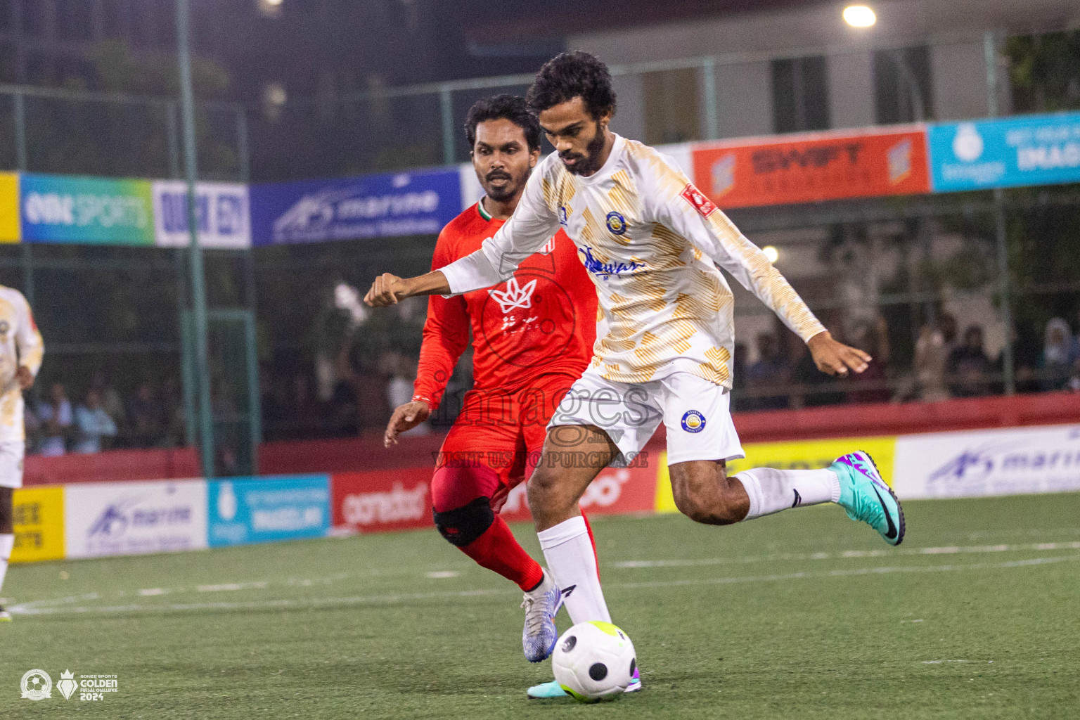 HA Kelaa vs HA Baarah in Day 1 of Golden Futsal Challenge 2024 was held on Monday, 15th January 2024, in Hulhumale', Maldives Photos: Ismail Thoriq / images.mv