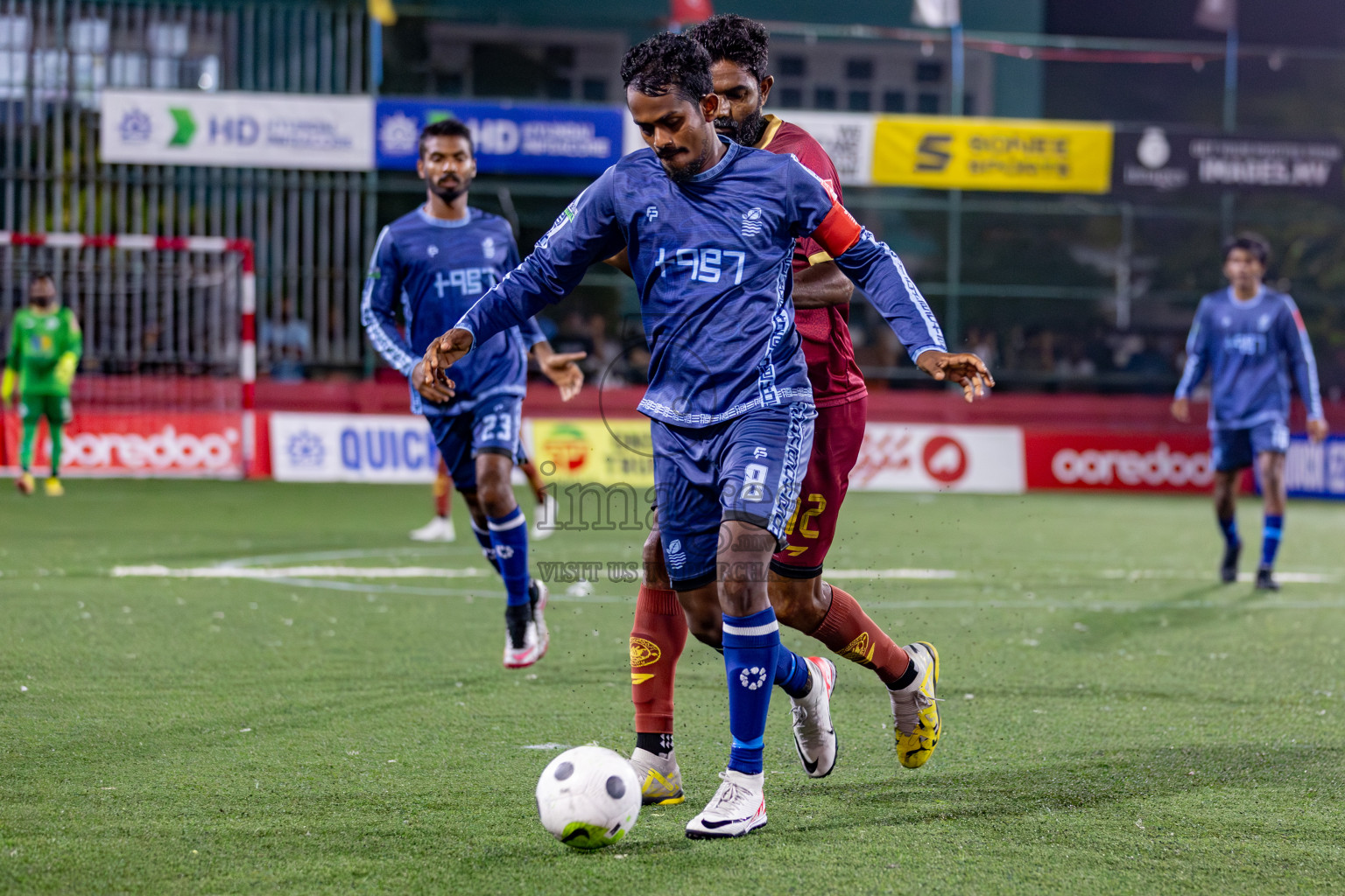 V. Keyodhoo VS AA. Mathiveri on Day 36 of Golden Futsal Challenge 2024 was held on Wednesday, 21st February 2024, in Hulhumale', Maldives 
Photos: Hassan Simah/ images.mv