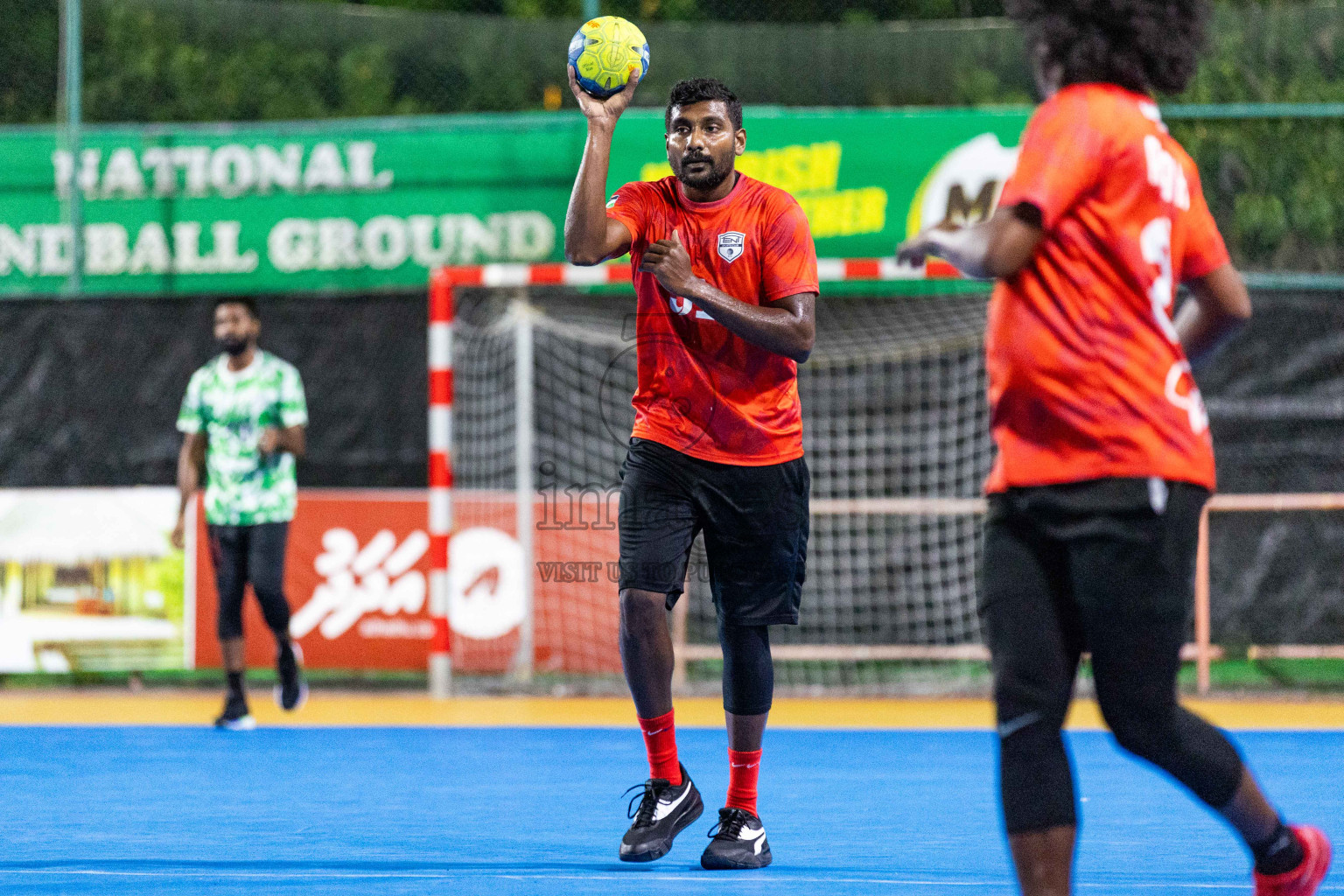 Day 14 of 10th National Handball Tournament 2023, held in Handball ground, Male', Maldives on Monday, 11th December 2023 Photos: Nausham Waheed/ Images.mv