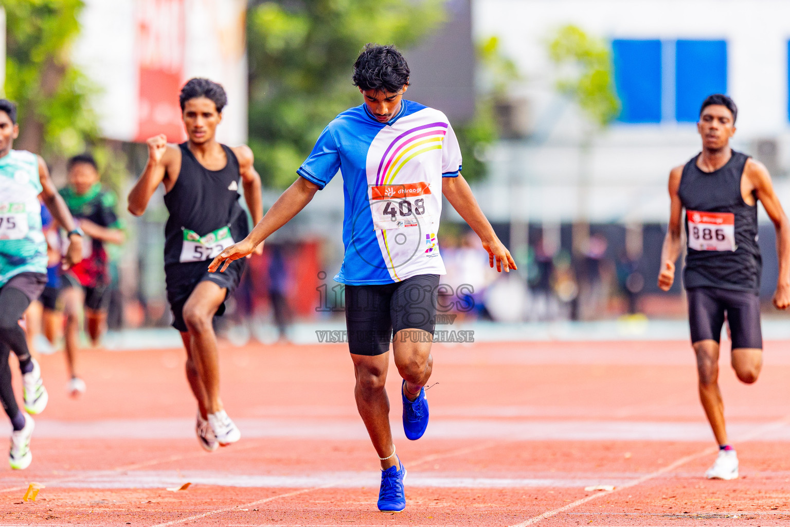 Day 4 of Inter-school Athletics Championship 2025 held in Ekuveni Synthetic Track, Male', Maldives on Thursday, 09th October 2025. Photos by: Areef Adam / Images.mv