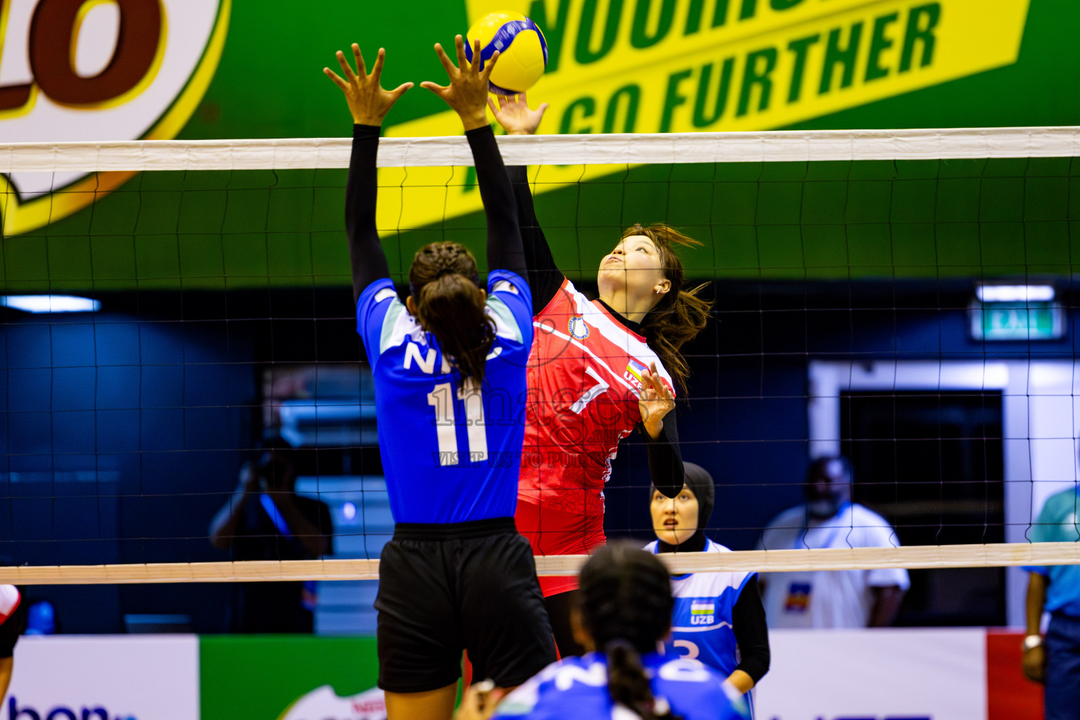 Nepal Police Club vs Humo VC in the Final of CAVA Woman's Volleyball Club Championship 2024 was held in Social Center, Male', Maldives on Saturday, 21st September 2024. Photos: Nausham Waheed / images.mv