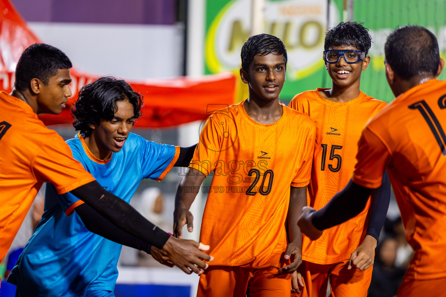 Sports Club Vision vs Sports Club Dhirun in the Bronze Match of Milo National Junior Volleyball Championship 2025 Men's Division was held on Saturday, 29th November 2025 at Ekuveni Turf Court Male', Maldives. Photos: Nausham Waheed / images.mv