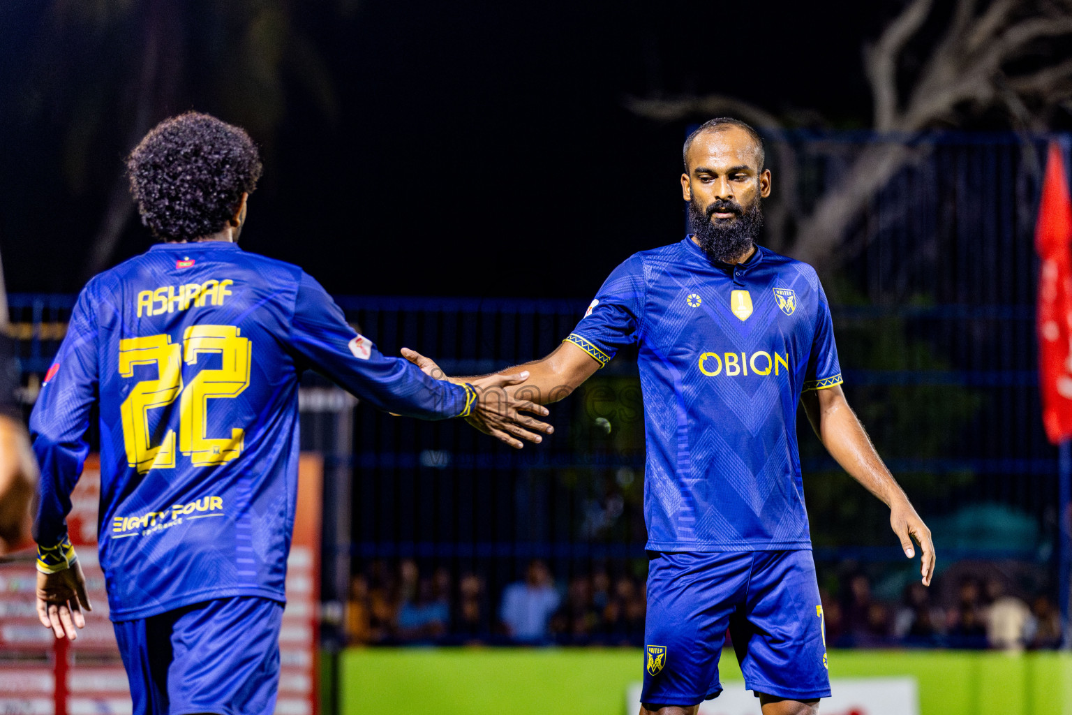 BK Sports Club vs United V in Day 2 of Eydhafushi Futsal Cup 2024 was held on Tuesday, 9th April 2024, in B Eydhafushi, Maldives Photos: Nausham Waheed / images.mv