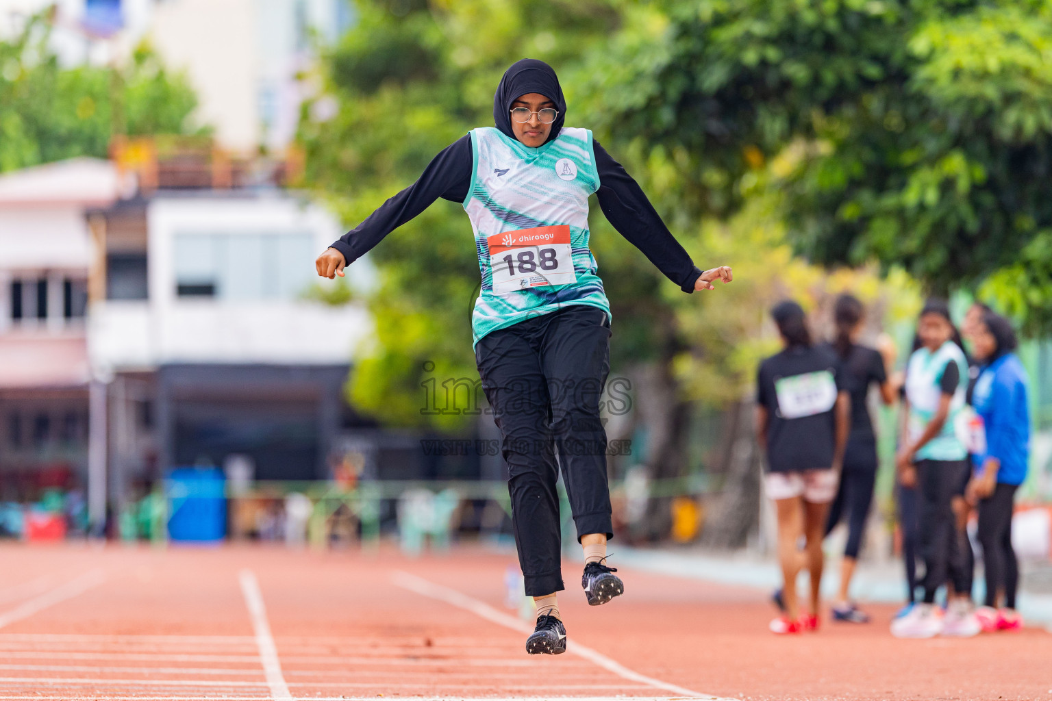 Day 4 of Inter-school Athletics Championship 2025 held in Ekuveni Synthetic Track, Male', Maldives on Thursday, 09th October 2025. Photos by: Areef Adam / Images.mv