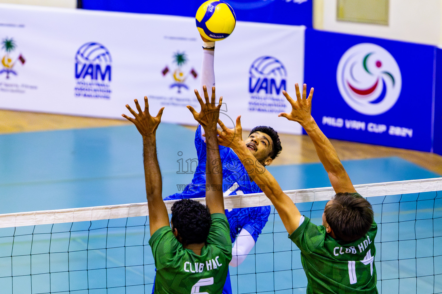 Police Club vs Club HDC in Semi Final of MILO VAM Cup 2024 Men's Division was held in Social Center Indoor Hall on Friday, 1st September 2024. Photos: Nausham Waheed / images.mv