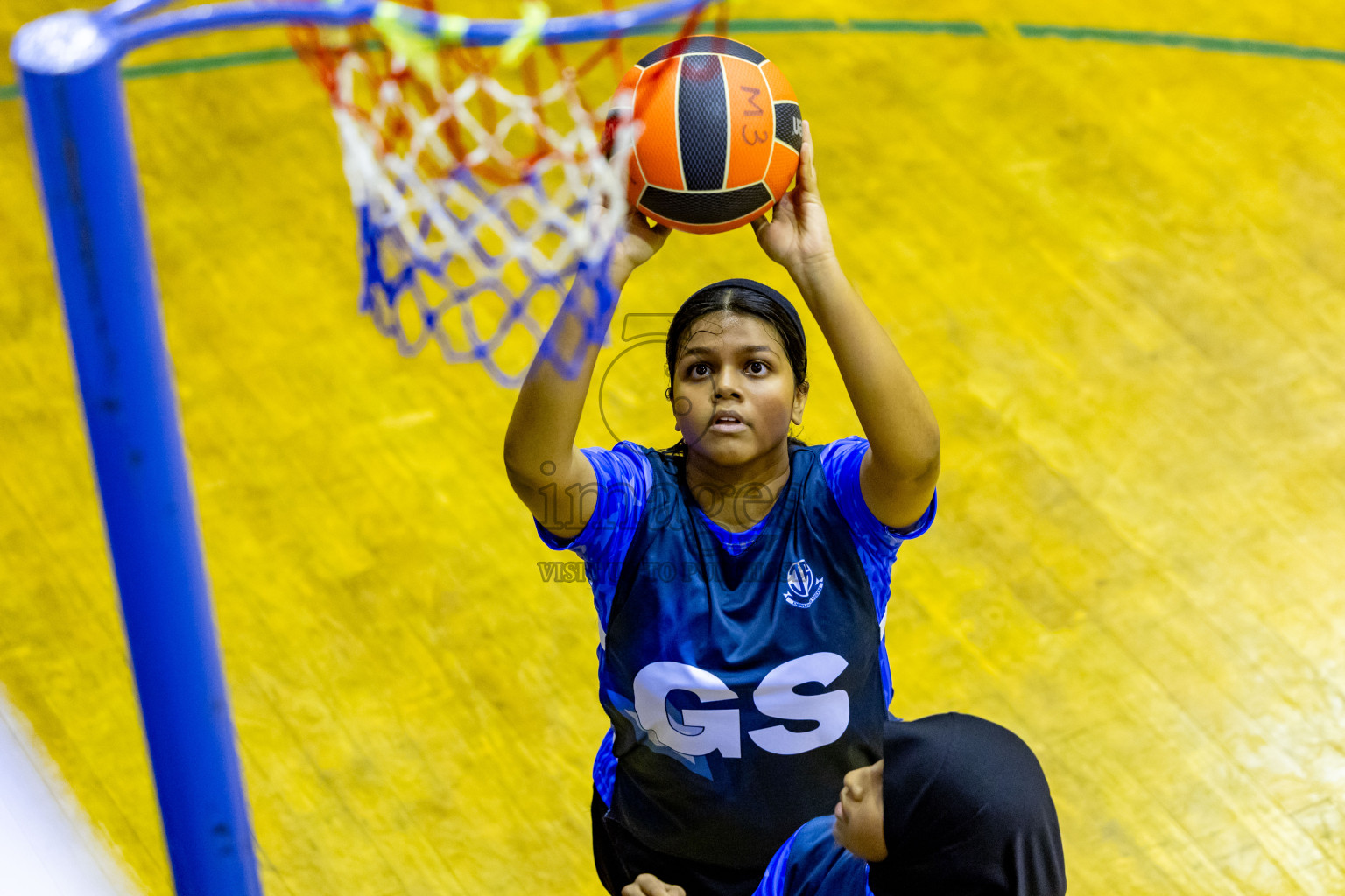 Day 4 of 25th Inter-School Netball Tournament was held in Social Center at Male', Maldives on Monday, 12th August 2024. Photos: Nausham Waheed / images.mv