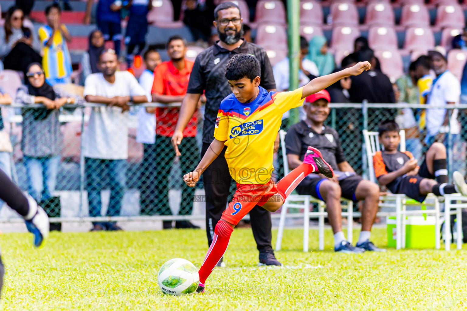 Day 1 of Under 10 MILO Academy Championship 2024 was held at National Stadium in Male', Maldives on Friday, 26th April 2024. Photos: Nausham Waheed / images.mv