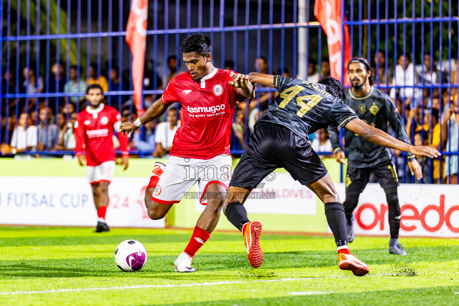 CC Sports Club vs Afro SC in the final of Eydhafushi Futsal Cup 2024 was held on Wednesday , 17th April 2024, in B Eydhafushi, Maldives Photos: Nausham Waheed / images.mv