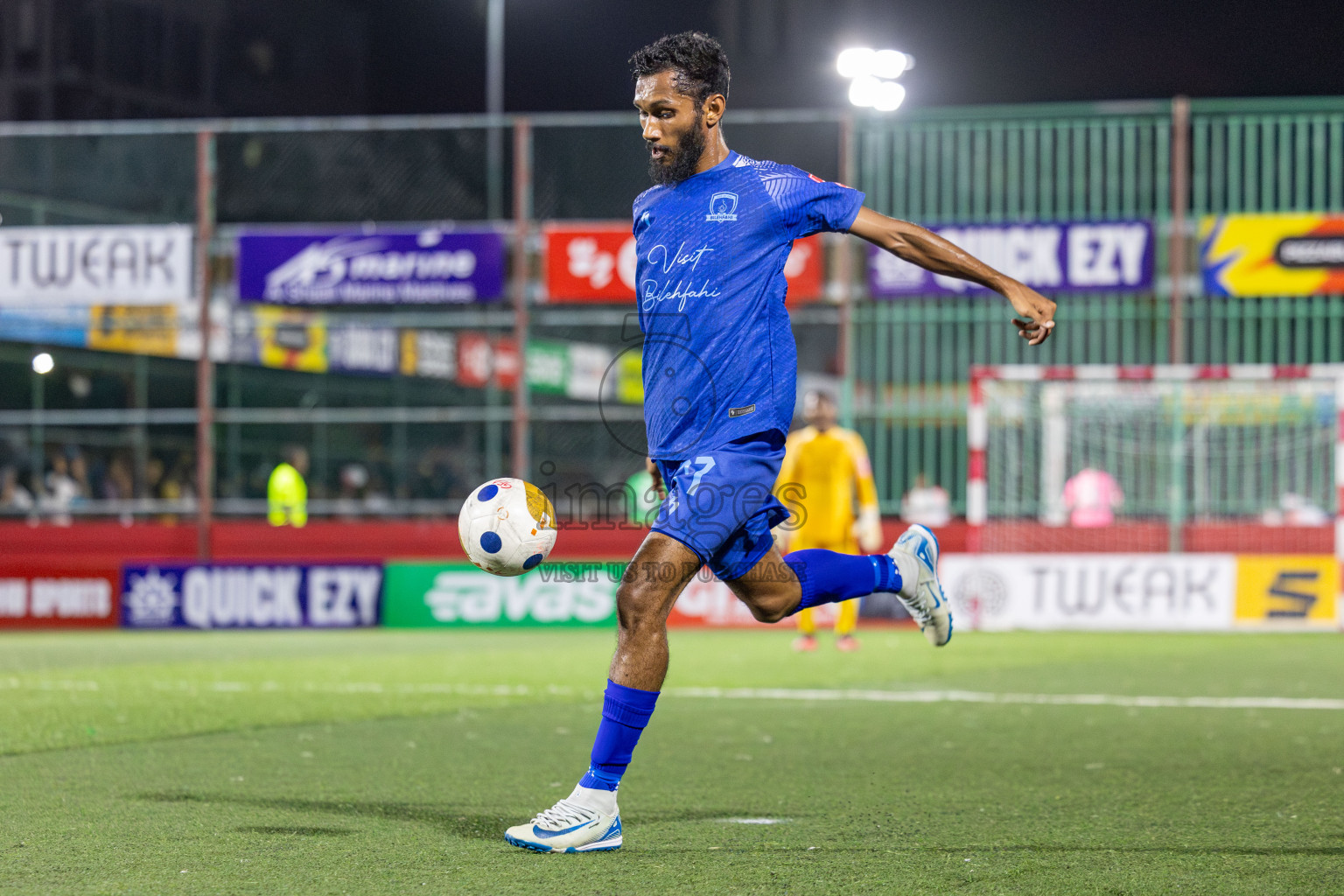 Sh Bilehfehi vs Sh Lhaimagu in Day 11 of Golden Futsal Challenge 2025 was held on Wednesday, 15th January 2025, in Hulhumale', Maldives Photos: Mohamed Mahfooz Moosa / images.mv