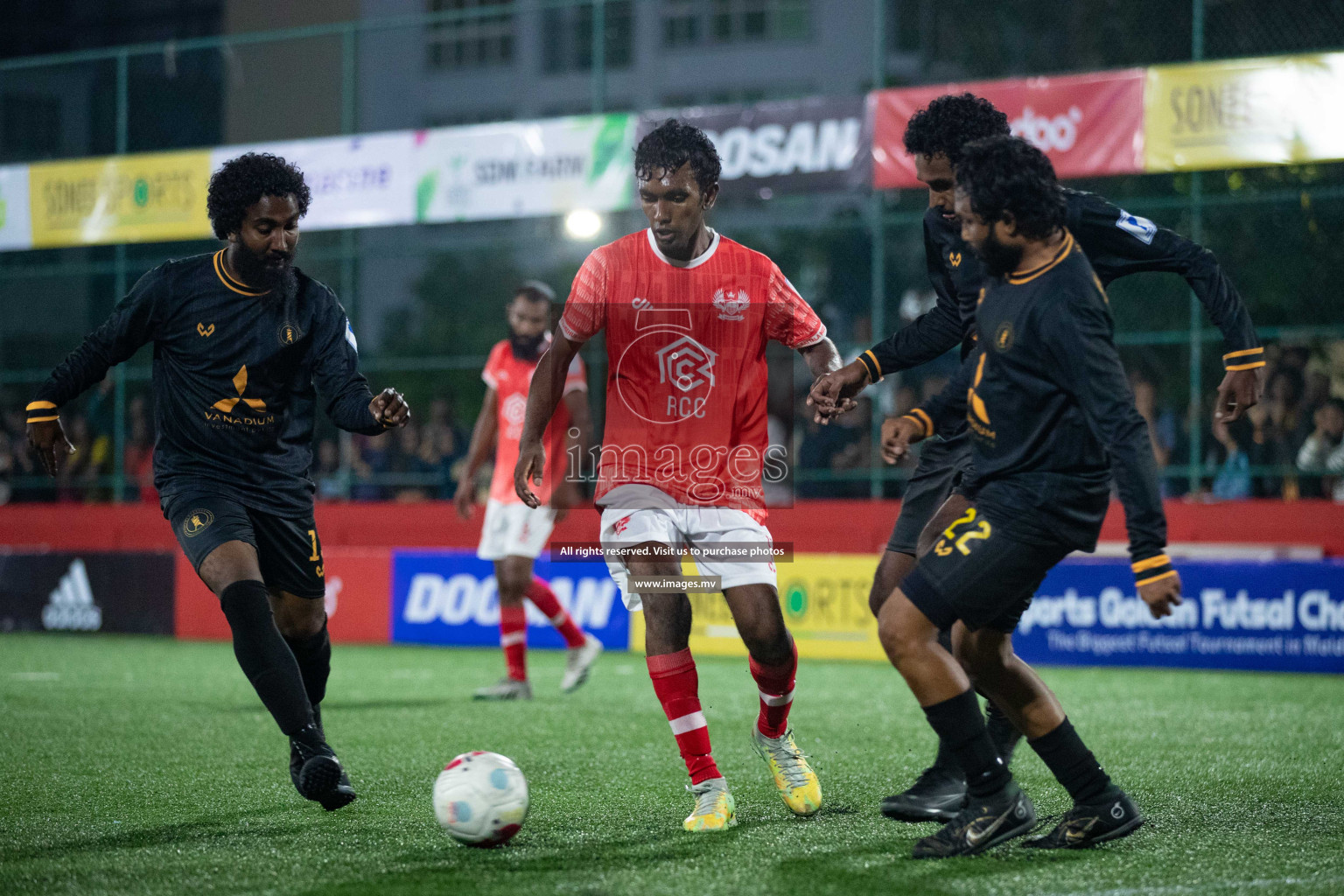 HA. Maarandhoo vs HA. Thuraakunu in Day 3 of Golden Futsal Challenge 2023 on 07 February 2023 in Hulhumale, Male, Maldives