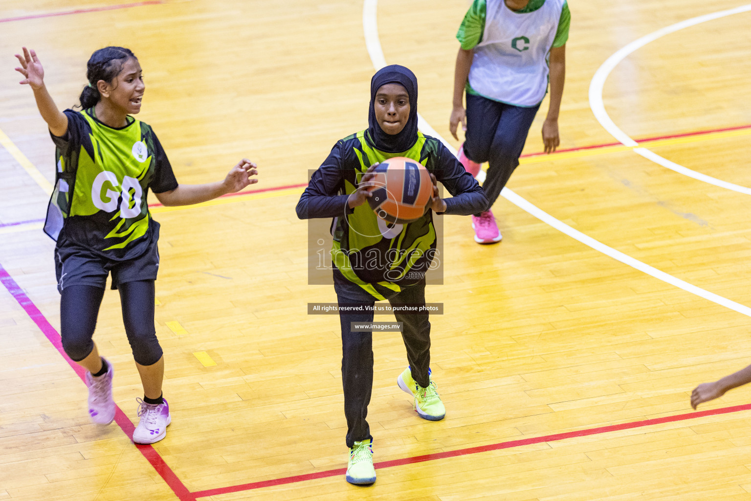 Day3 of 24th Interschool Netball Tournament 2023 was held in Social Center, Male', Maldives on 29th October 2023. Photos: Nausham Waheed, Mohamed Mahfooz Moosa / images.mv