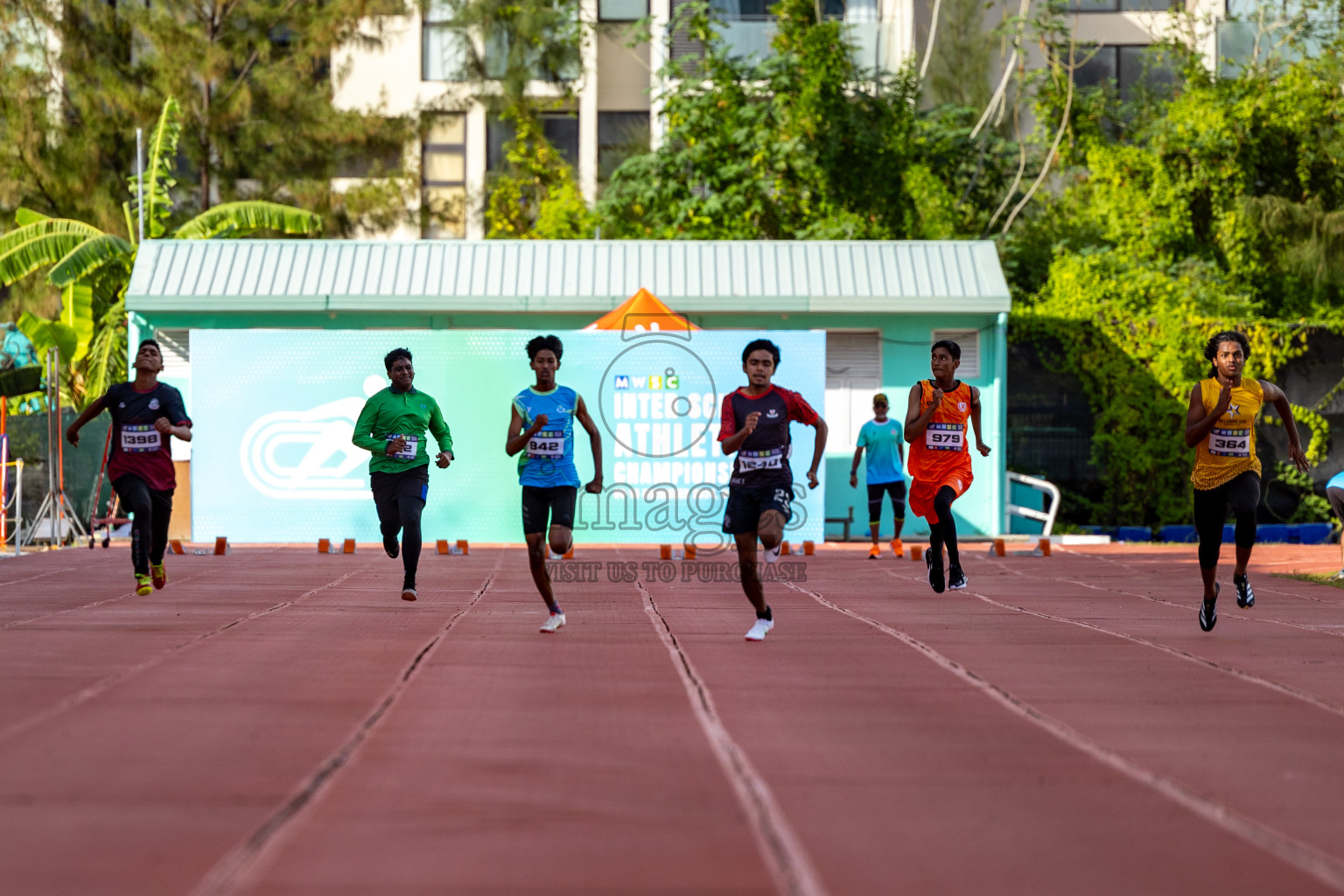 Day 1 of MWSC Interschool Athletics Championships 2024 held in Hulhumale Running Track, Hulhumale, Maldives on Saturday, 9th November 2024. 
Photos by: Hassan Simah / Images.mv