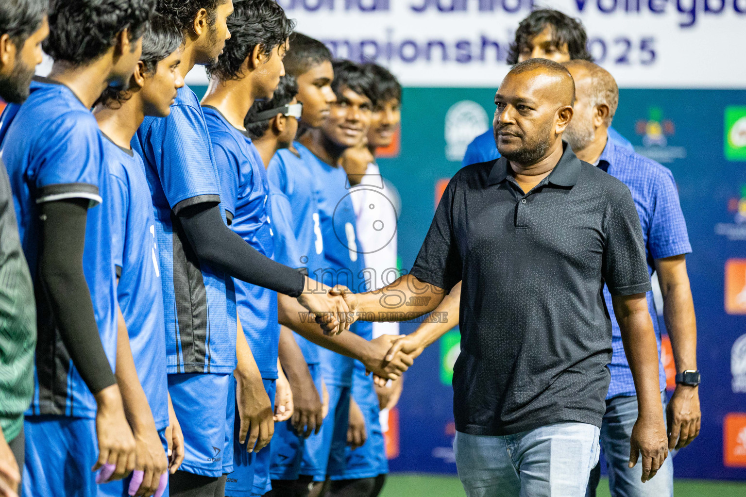Maathoda Sports Club vs Goodies Sports Club in Milo National Junior Volleyball Championship 2025 Day 2 was held on Sunday, 23rd November 2025 at Ekuveni Turf Court Male', Maldives. Photos: Areef Adam / images.mv