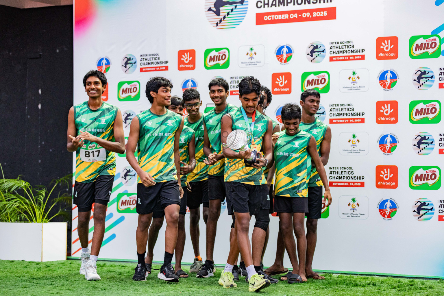 Day 6 of Inter-school Athletics Championship 2025 held in Ekuveni Synthetic Track, Male', Maldives on Sunday, 12th October 2025. Photos by: Areef Adam / Images.mv