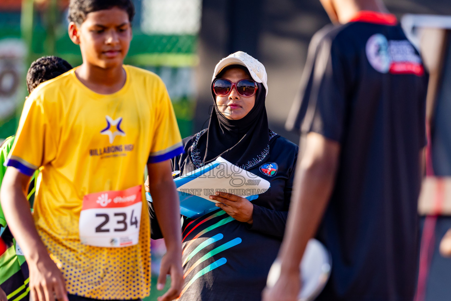 Day 4 of Inter-school Athletics Championship 2025 held in Ekuveni Synthetic Track, Male', Maldives on Thursday, 09th October 2025. Photos by: Nausham Waheed / Images.mv