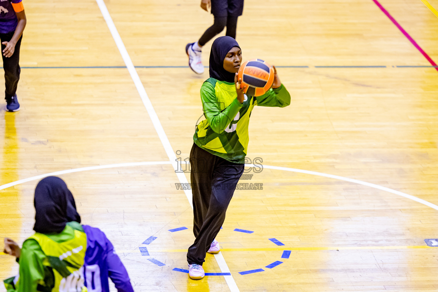 Day 7 of 25th Inter-School Netball Tournament was held in Social Center at Male', Maldives on Saturday, 17th August 2024. Photos: Nausham Waheed / images.mv