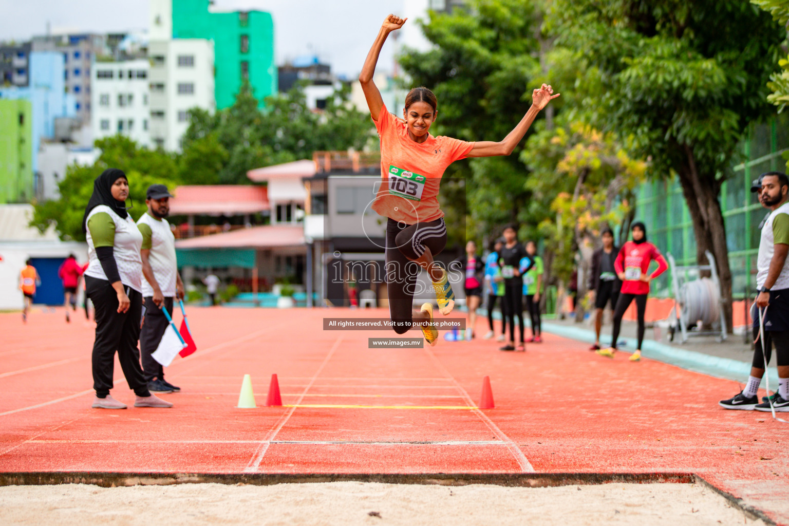 Day 2 of National Athletics Championship 2023 was held in Ekuveni Track at Male', Maldives on Friday, 24th November 2023. Photos: Hassan Simah / images.mv