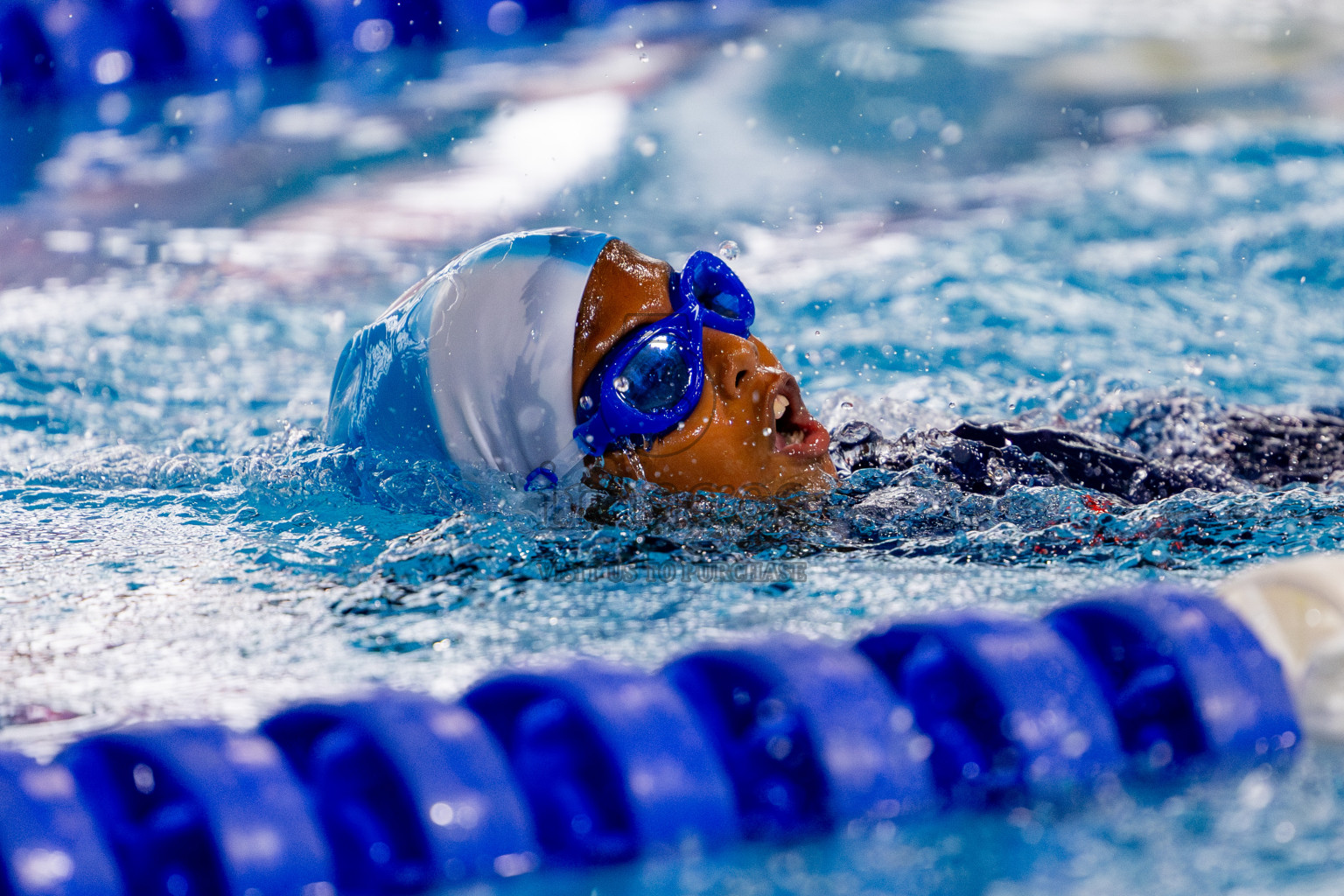 Day 1 of BML 5th National Swimming Kids Festival 2024 held in Hulhumale', Maldives on Monday, 18th November 2024. Photos: Nausham Waheed / images.mv