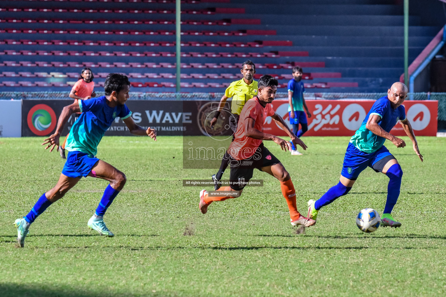 Club Eagles vs Super United sports in the FA Cup 2022 on 15th Aug 2022, held in National Football Stadium, Male', Maldives Photos: Nausham Waheed / Images.mv