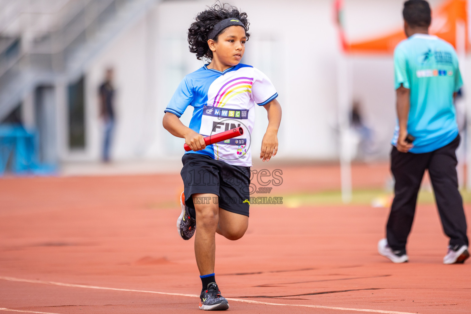 Day 5 of MWSC Interschool Athletics Championships 2024 held in Hulhumale Running Track, Hulhumale, Maldives on Wednesday, 13th November 2024. Photos by: Raif Yoosuf / Images.mv