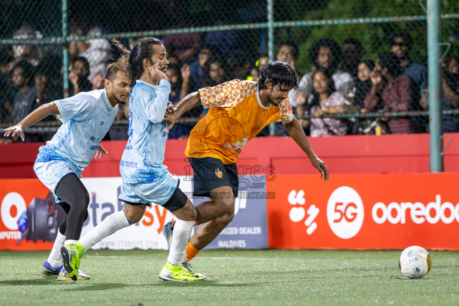 ADh Hangnaameedhoo vs ADh Kunburudhoo in Day 15 of Golden Futsal Challenge 2025 was held on Sunday, 19th January 2025, in Hulhumale', Maldives. Photos: Ismail Thoriq / images.mv
