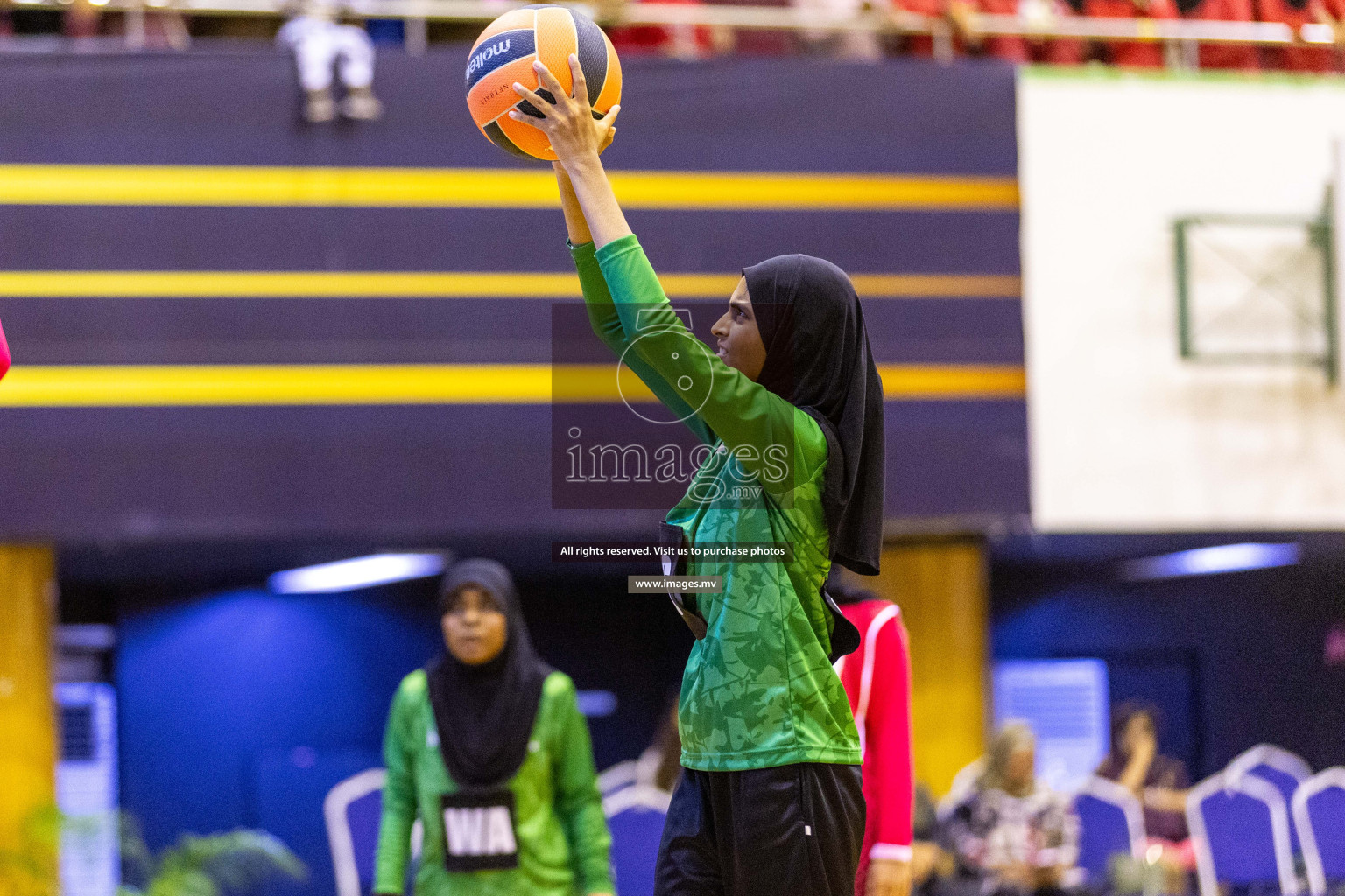 Day4 of 24th Interschool Netball Tournament 2023 was held in Social Center, Male', Maldives on 30th October 2023. Photos: Nausham Waheed / images.mv