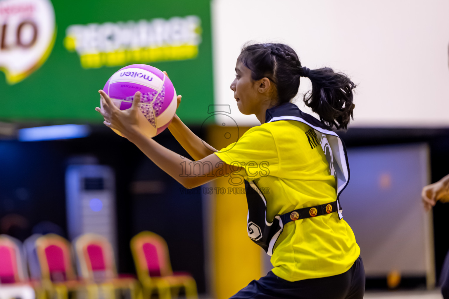 KYRC vs N Sports A in Day 5 of 24th Milo Netball Association Championship held in Social Center at Male', Maldives on Friday, 5th September 2025. Photos: Nausham Waheed / images.mv