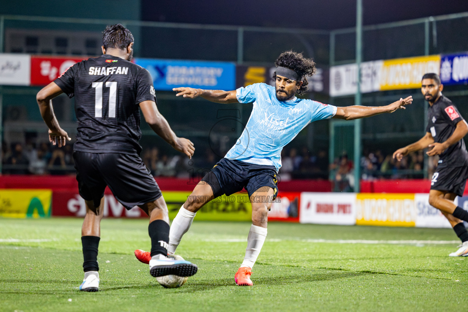 K Maafushi vs K Kaashidhoo in zone round on Day 31 of Golden Futsal Challenge 2025 was held on Tuesday , 4th February 2025, in Hulhumale', Maldives. Photos: Nausham Waheed / images.mv