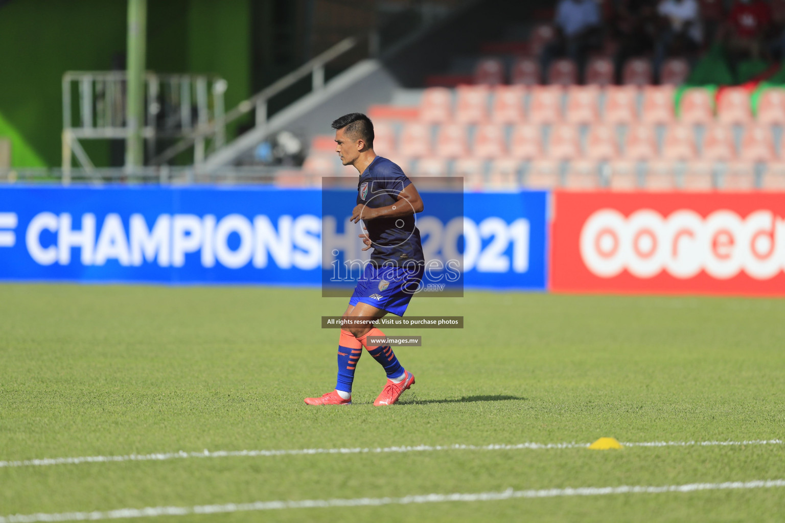 Bangladesh vs India in SAFF Championship 2021 held on 1st October 2021 in Galolhu National Stadium, Male', Maldives