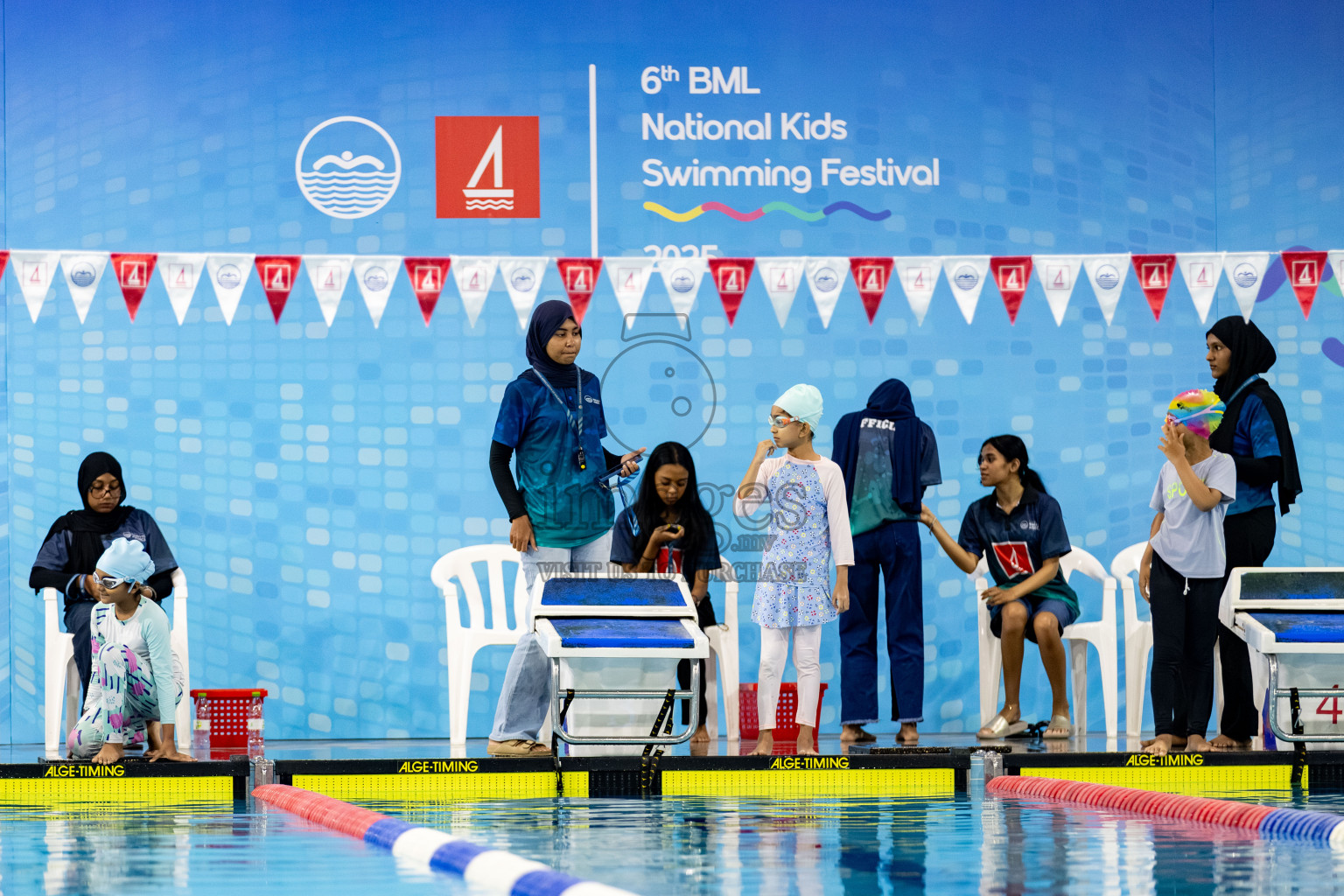 Day 2 of BML 6th National Kids Swimming Kids Festival 2025 held in Hulhumale', Maldives on Tuesday, 4th November 2024. 

Photos: Hassan Simah / images.mv