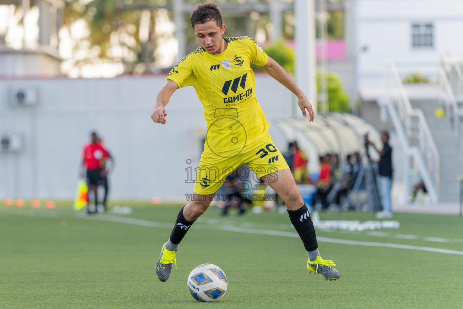Semi Finals Match 02 Huss Songun FT VS Velaa Sports Club in Day 8 of Eydhafushi Cup 2025 held in Eydhafushi Football Stadium at B. Eydhafushi, Maldives on Saturday, 13th September 2025. Photos: Arif Rasheed / images.mv